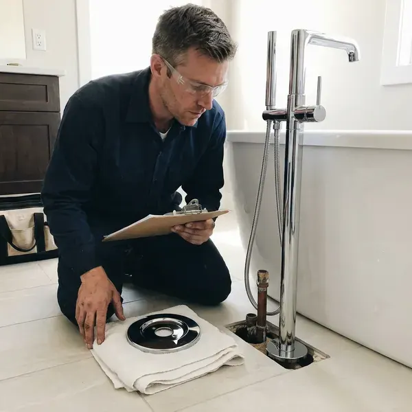 JKR Plumbing technician providing bathroom plumbing in Norristown, PA