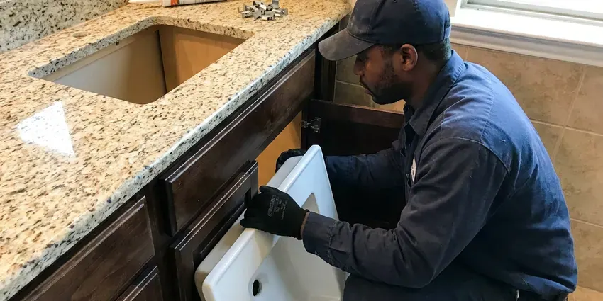 JKR Plumbing technician providing faucet replacement in Philadelphia