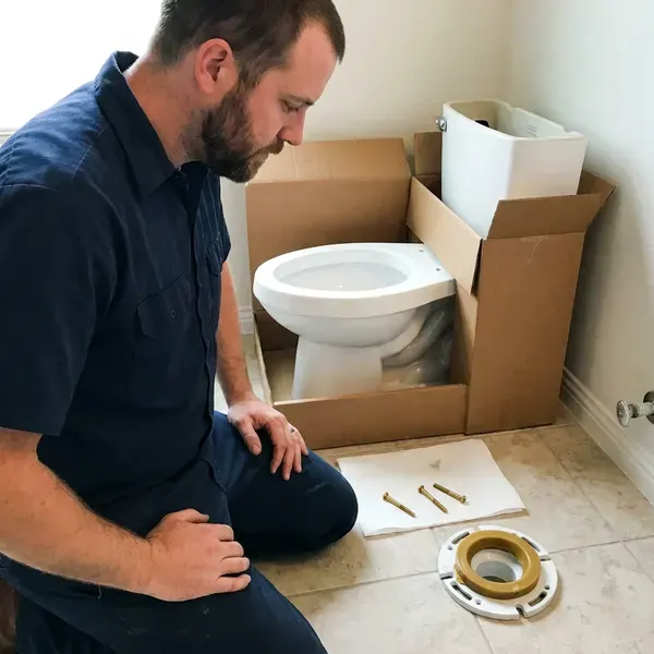 Local toilet replacement by JKR Plumbing, Bethel Park, PA