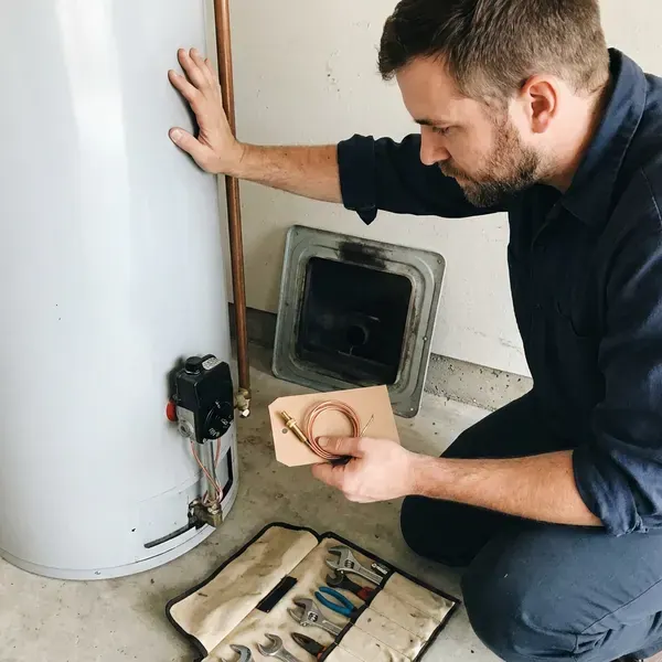 JKR Plumbing technician providing water heater repair in Philadelphia, PA